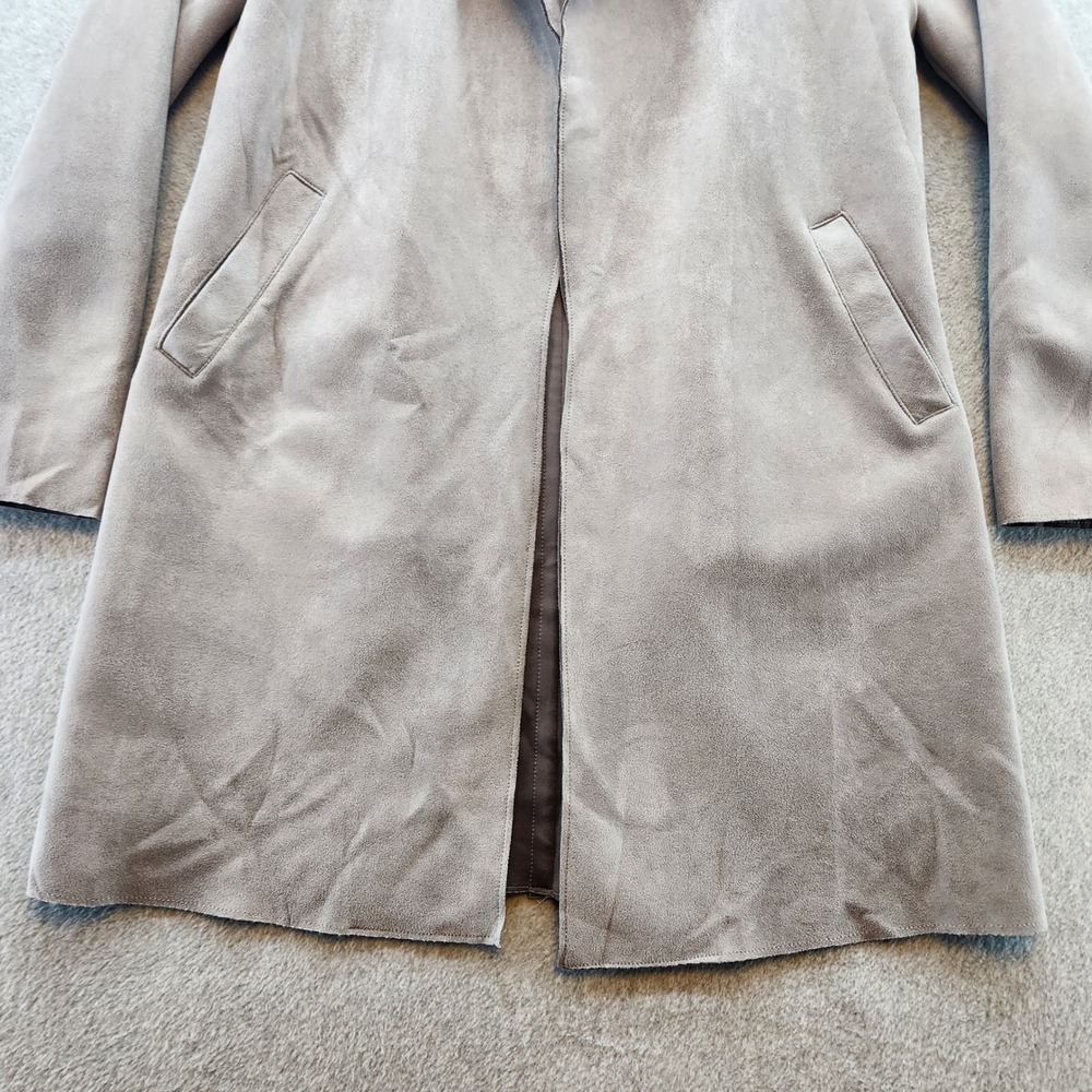 Potter's Pot Womens Open Front Coat Jacket, Drape Lightweight, Gray, Career - Picture 5 of 11